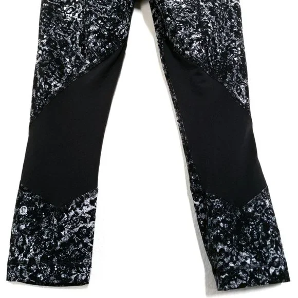 NEW | Lululemon Pace Rival Crop *22" Achromatize Ice Grey Black 6 - Picture 12 of 15